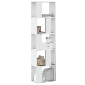 Librería 5 niveles madera ingeniería blanca 45x23,5x162,5 cm en Librerías y estanterías | Comprar online en Foru.es