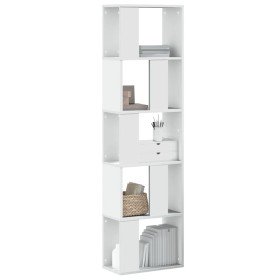 Librería 5 niveles madera ingeniería blanca 45x23,5x162,5 cm en Librerías y estanterías | Comprar online en Foru.es