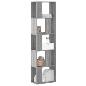 Librería de 5 niveles madera gris Sonoma 45x23,5x162,5 cm en Librerías y estanterías | Comprar online en Foru.es