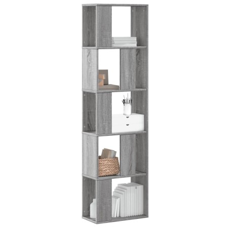 Librería de 5 niveles madera gris Sonoma 45x23,5x162,5 cm en Librerías y estanterías | Comprar online en Foru.es