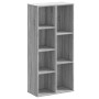 Estantería de madera de ingeniería gris Sonoma 50x25x105 cm en Librerías y estanterías | Comprar online en Foru.es