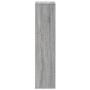 Estantería de madera de ingeniería gris Sonoma 50x25x105 cm en Librerías y estanterías | Comprar online en Foru.es