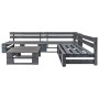 Set de muebles de palets para jardín 4 piezas madera gris de vidaXL, Conjuntos de jardín - Ref: Foro24-276314, Precio: 261,15...