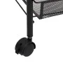 Carrito de cocina 4 niveles hierro negro 46x26x85 cm de vidaXL, Carros de cocina y comedor - Ref: Foro24-336325, Precio: 46,1...