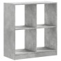 Estantería madera de ingeniería gris hormigón 68,5x32x75 cm en Librerías y estanterías | Comprar online en Foru.es