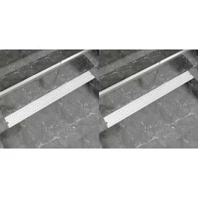Desagüe ducha lineal 2 pzs burbuja 1030x140 mm acero inoxidable de vidaXL, Desagües - Ref: Foro24-275970, Precio: 101,07 €, D...