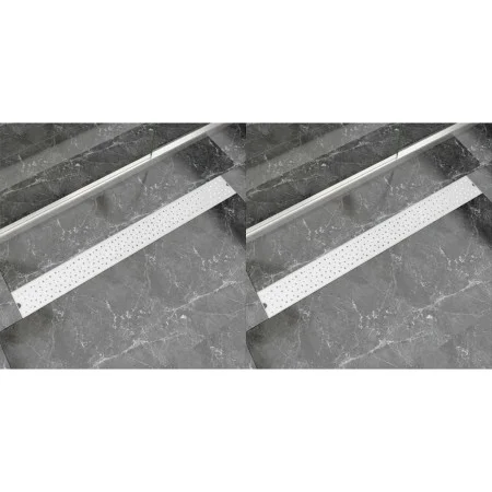 Linearer Duschablauf 2 Stk. Blase 1030x140 mm Edelstahl von vidaXL, Abflüsse - Ref: Foro24-275970, Preis: 101,07 €, Rabatt: %