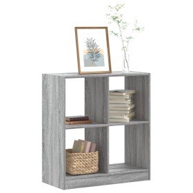 Estantería de madera de ingeniería gris Sonoma 68,5x32x75 cm en Librerías y estanterías | Comprar online en Foru.es