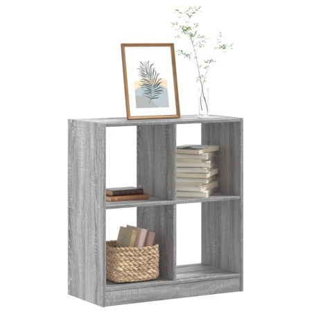 Estantería de madera de ingeniería gris Sonoma 68,5x32x75 cm en Librerías y estanterías | Comprar online en Foru.es