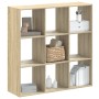 Estantería madera de ingeniería roble Sonoma 102x32x102 cm en Librerías y estanterías | Comprar online en Foru.es