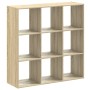 Estantería madera de ingeniería roble Sonoma 102x32x102 cm en Librerías y estanterías | Comprar online en Foru.es