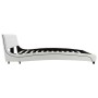 Cama con colchón cuero sintético blanco 160x200 cm de vidaXL, Camas y somieres - Ref: Foro24-277572, Precio: 478,83 €, Descue...