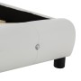 Cama con colchón cuero sintético blanco 160x200 cm de vidaXL, Camas y somieres - Ref: Foro24-277572, Precio: 478,83 €, Descue...