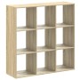 Estantería madera de ingeniería roble Sonoma 102x32x102 cm en Librerías y estanterías | Comprar online en Foru.es
