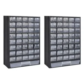 Tool storage cabinet with 41 plastic drawers, 2 units by vidaXL, Tool cabinets - Ref: Foro24-275657, Price: 72,66 €, Discount: %