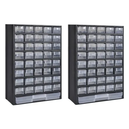 Werkzeugschrank mit 41 Kunststoffschubladen, 2 Einheiten von vidaXL, Werkzeugschränke - Ref: Foro24-275657, Preis: 72,66 €, R...