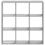 Estantería madera de ingeniería gris Sonoma 102x32x102 cm en Librerías y estanterías | Comprar online en Foru.es