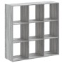 Estantería madera de ingeniería gris Sonoma 102x32x102 cm en Librerías y estanterías | Comprar online en Foru.es