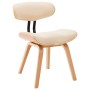 Sillas de comedor 6 uds madera curvada y cuero sintético crema de vidaXL, Sillas de comedor - Ref: Foro24-278721, Precio: 802...