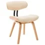 Sillas de comedor 6 uds madera curvada y cuero sintético crema de vidaXL, Sillas de comedor - Ref: Foro24-278721, Precio: 771...