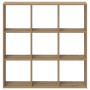 Estantería de madera de ingeniería roble artesano 102x32x102 cm en Librerías y estanterías | Comprar online en Foru.es