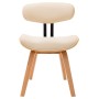 Sillas de comedor 6 uds madera curvada y cuero sintético crema de vidaXL, Sillas de comedor - Ref: Foro24-278721, Precio: 802...