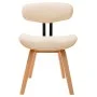 Sillas de comedor 6 uds madera curvada y cuero sintético crema de vidaXL, Sillas de comedor - Ref: Foro24-278721, Precio: 771...