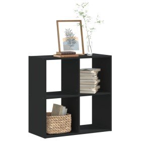 Estantería madera de ingeniería negro 68,5x32x68,5 cm en Librerías y estanterías | Comprar online en Foru.es