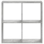Estantería madera de ingeniería gris hormigón 68,5x32x68,5 cm en Librerías y estanterías | Comprar online en Foru.es