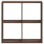 Estantería de madera ingeniería marrón roble 68,5x32x68,5 cm en Librerías y estanterías | Comprar online en Foru.es