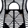 Sillas de comedor 6 unidades de ratán natural negro de vidaXL, Sillas de comedor - Ref: Foro24-275838, Precio: 513,43 €, Desc...