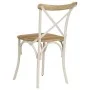 Sillas con respaldo cruzado 4 uds madera maciza de mango blanco de vidaXL, Sillas de comedor - Ref: Foro24-278771, Precio: 39...