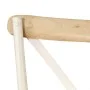 Sillas con respaldo cruzado 4 uds madera maciza de mango blanco de vidaXL, Sillas de comedor - Ref: Foro24-278771, Precio: 39...