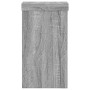 Soportes de plantas 2 uds madera gris Sonoma 10x10x18 cm en Soportes para macetas | Comprar online en Foru.es