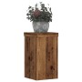 Soportes de plantas 2 uds madera roble envejecido 10x10x18 cm en Soportes para macetas | Comprar online en Foru.es