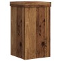 Soportes de plantas 2 uds madera roble envejecido 10x10x18 cm en Soportes para macetas | Comprar online en Foru.es