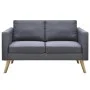 Conjunto de sofás de 2 y 3 plazas de tela gris oscuro de vidaXL, Sofás - Ref: Foro24-272194, Precio: 546,46 €, Descuento: %
