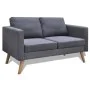 Conjunto de sofás de 2 y 3 plazas de tela gris oscuro de vidaXL, Sofás - Ref: Foro24-272194, Precio: 546,46 €, Descuento: %
