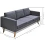 Conjunto de sofás de 2 y 3 plazas de tela gris oscuro de vidaXL, Sofás - Ref: Foro24-272194, Precio: 546,46 €, Descuento: %
