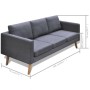 Conjunto de sofás de 2 y 3 plazas de tela gris oscuro de vidaXL, Sofás - Ref: Foro24-272194, Precio: 562,87 €, Descuento: %