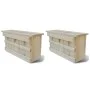 Casas para gorriones 2 unidades madera 44x15,5x21,5 cm de vidaXL, Pajareras - Ref: Foro24-276008, Precio: 53,30 €, Descuento: %