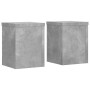 Soportes de plantas 2 uds madera gris hormigón 15x15x20 cm en Soportes para macetas | Comprar online en Foru.es