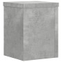 Soportes de plantas 2 uds madera gris hormigón 15x15x20 cm en Soportes para macetas | Comprar online en Foru.es