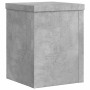 Soportes de plantas 2 uds madera gris hormigón 15x15x20 cm en Soportes para macetas | Comprar online en Foru.es