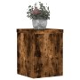 Soportes de plantas 2 uds madera roble ahumado 15x15x20 cm en Soportes para macetas | Comprar online en Foru.es
