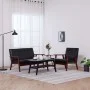 2-teilige Sofagarnitur aus schwarzem Kunstleder von vidaXL, Sofas - Ref: Foro24-278395, Preis: 298,27 €, Rabatt: %