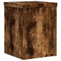 Soportes de plantas 2 uds madera roble ahumado 15x15x20 cm en Soportes para macetas | Comprar online en Foru.es