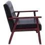 2-teilige Sofagarnitur aus schwarzem Kunstleder von vidaXL, Sofas - Ref: Foro24-278395, Preis: 298,27 €, Rabatt: %