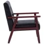 2-teilige Sofagarnitur aus schwarzem Kunstleder von vidaXL, Sofas - Ref: Foro24-278395, Preis: 298,27 €, Rabatt: %