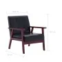 2-teilige Sofagarnitur aus schwarzem Kunstleder von vidaXL, Sofas - Ref: Foro24-278395, Preis: 298,27 €, Rabatt: %
